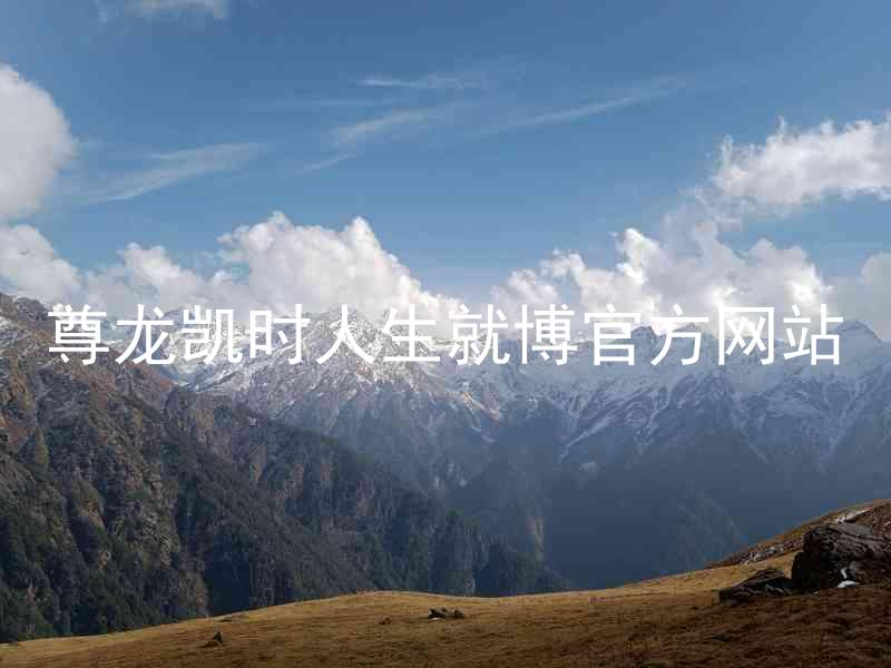 尊龙凯时人生就博官方网站